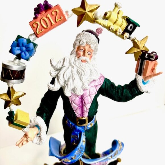Vintage Lenox Pencil Santa - Santa's Magical Rainbow of Gifts (2012) - Picture 2 of 11